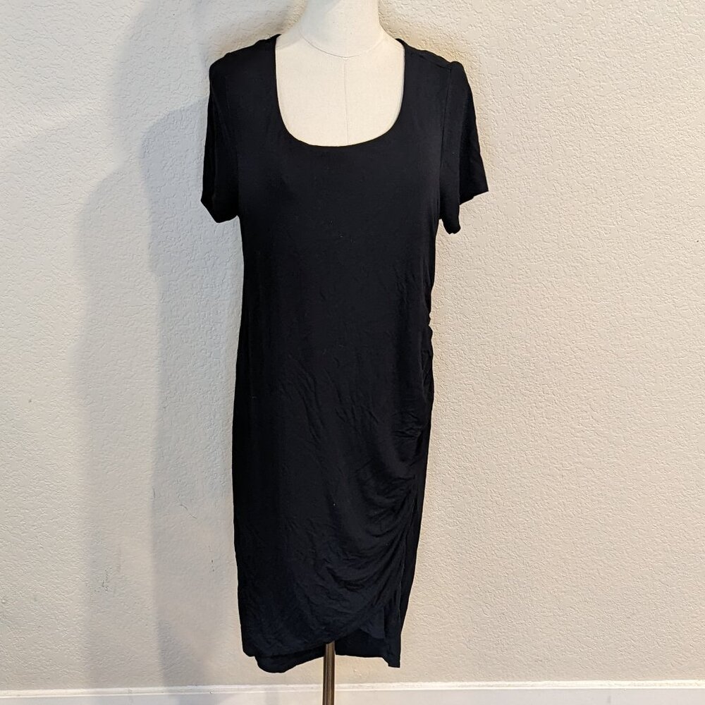 Torrid Plus Size 00 Super Soft Black Mini T-Shirt Dress